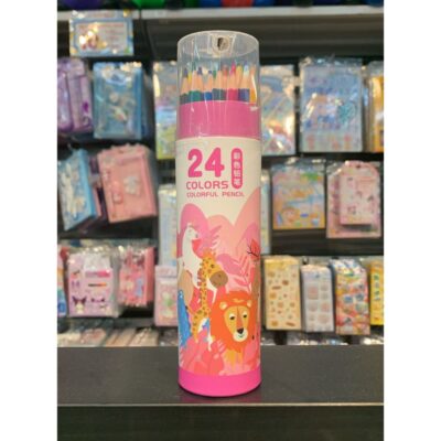Pensil Warna Tabung 12/24/36 Warna + Rautan ZY3147 / Colourful Pencil Karakter Unicorn Animals thumbnail 6