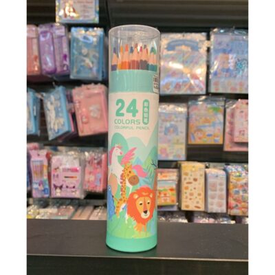 Pensil Warna Tabung 12/24/36 Warna + Rautan ZY3147 / Colourful Pencil Karakter Unicorn Animals thumbnail 7