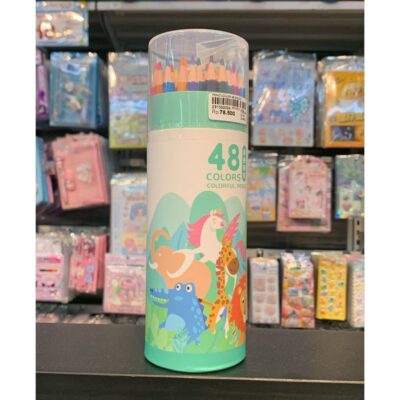 Pensil Warna Tabung 12/24/36 Warna + Rautan ZY3147 / Colourful Pencil Karakter Unicorn Animals thumbnail 9