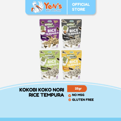 Koko Nori RIce Tempura 25gr - (Snack Rumput Laut Kokobi) HALAL