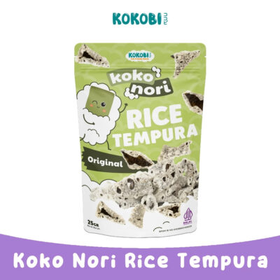 Koko Nori RIce Tempura 25gr - (Snack Rumput Laut Kokobi) HALAL thumbnail 2