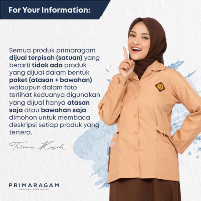 Rok seragam sekolah smp panjang biru rempel lipit atas S-XXXL thumbnail 6