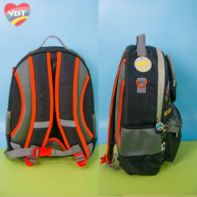 VEST Backpack Kids U2055 - Tas Ransel anak besar untuk SD Dino/Unicorn/Panda thumbnail 2