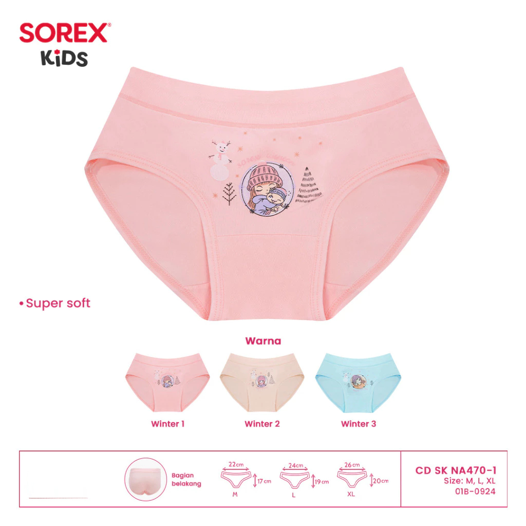 Sorex Kids Celana dalam Anak Perempuan Winter CD SK NA 470 ( 1 pcs )