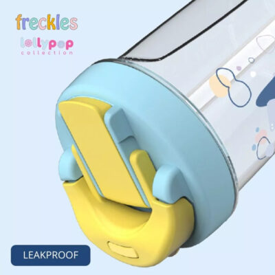 Freckles Lollypop Dual Straw Sippy Bottle 400ml / Botol Minum Anak Tritan Bottle BPA FREE thumbnail 6