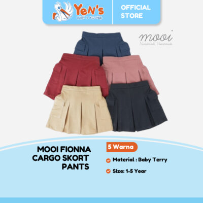 Mooi Rok Celana Skort Anak Perempuan Fionna Cargo Skort Pants 1-5 Year