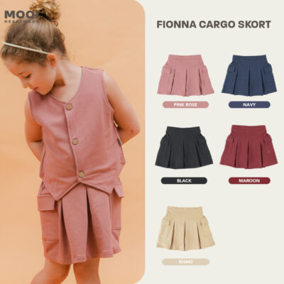Mooi Rok Celana Skort Anak Perempuan Fionna Cargo Skort Pants 1-5 Year thumbnail 2
