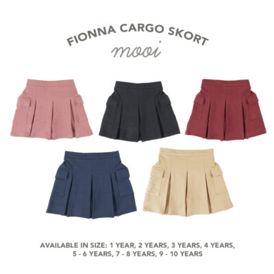 Mooi Rok Celana Skort Anak Perempuan Fionna Cargo Skort Pants 1-5 Year thumbnail 3