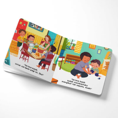 Tentang Anak - Boardbook Terima Kasih l Buku Cerita Anak Bergambar - SERI Sikap baik thumbnail 3
