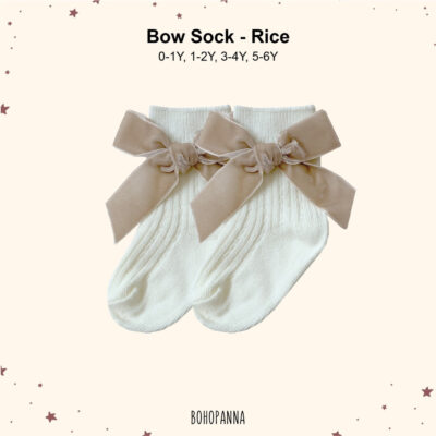BOHOPANNA - BOW SOCK - Kaos Kaki Bayi / Anak Perempuan thumbnail 3