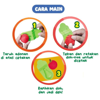 Fundoh Mainan Edukasi Lilin Plastisin Cetakan Rujak Buah thumbnail 3