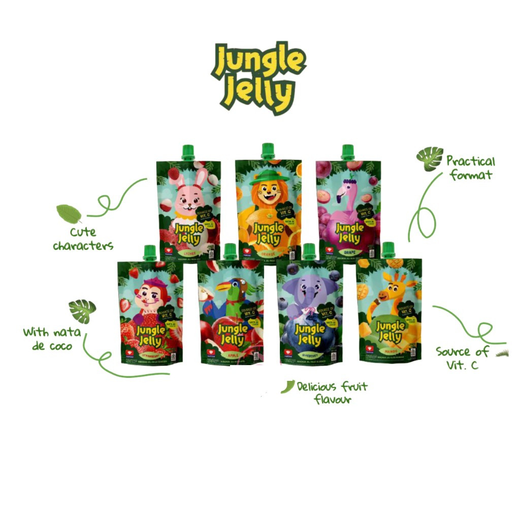 DIAMOND JUNGLE JELLY 100ML dengan Nata de Coco - sumber Vit C
