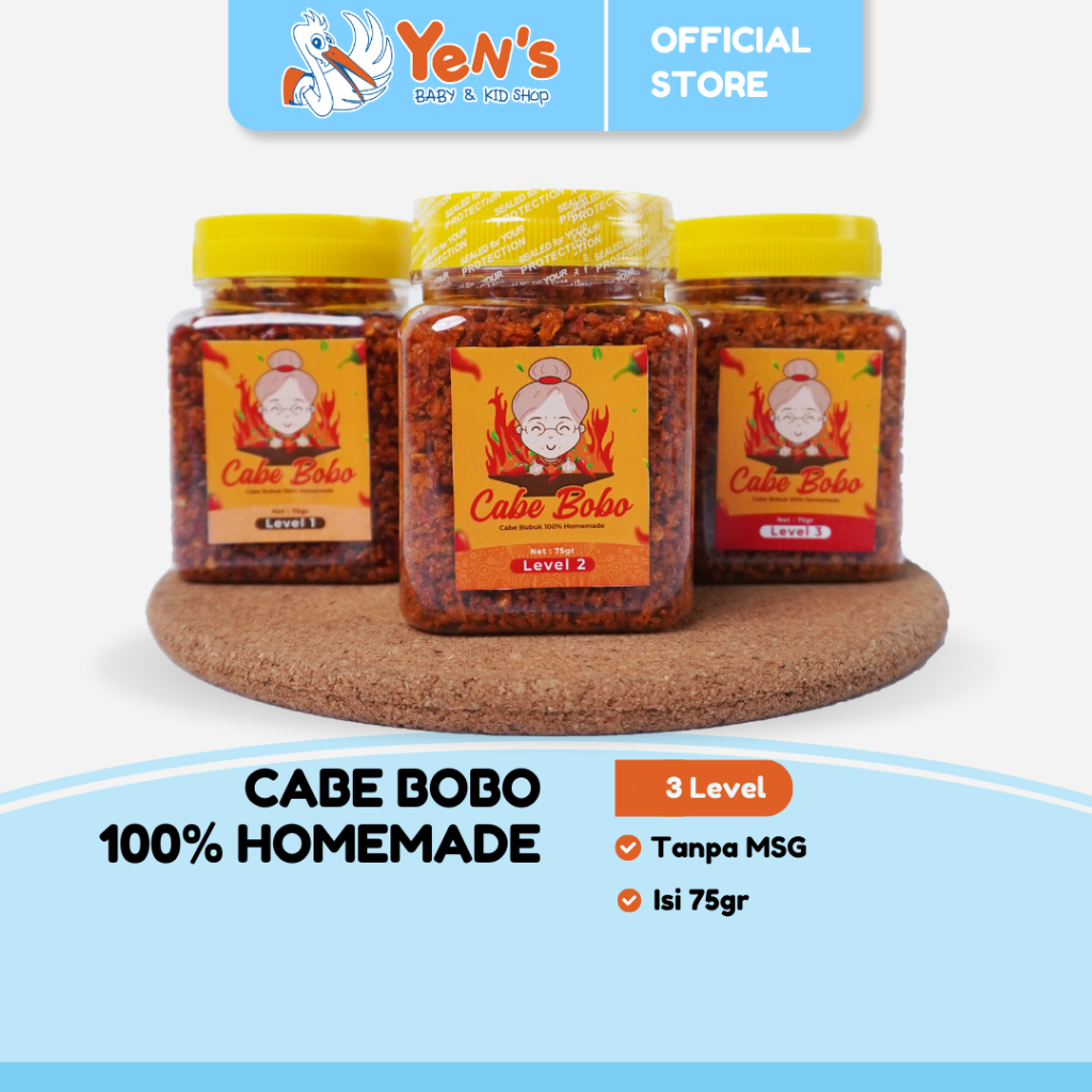 Cabe Bobo 75 gr - Cabe Bubuk 100% Homemade