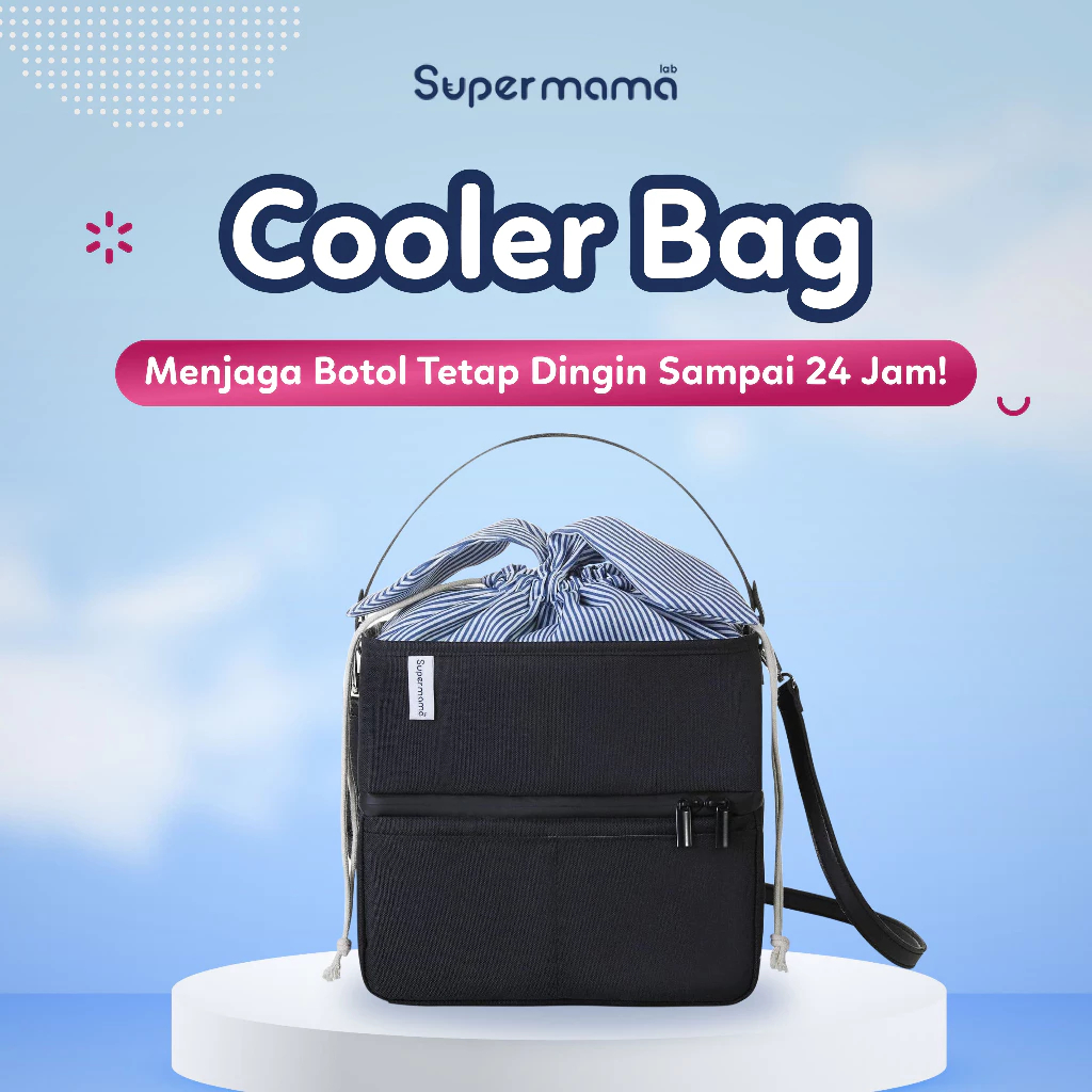 Supermama Lab Cooler Bag | Tas Pendingin Botol Susu ASI, Susu, Kantong ASI & Makanan Bayi