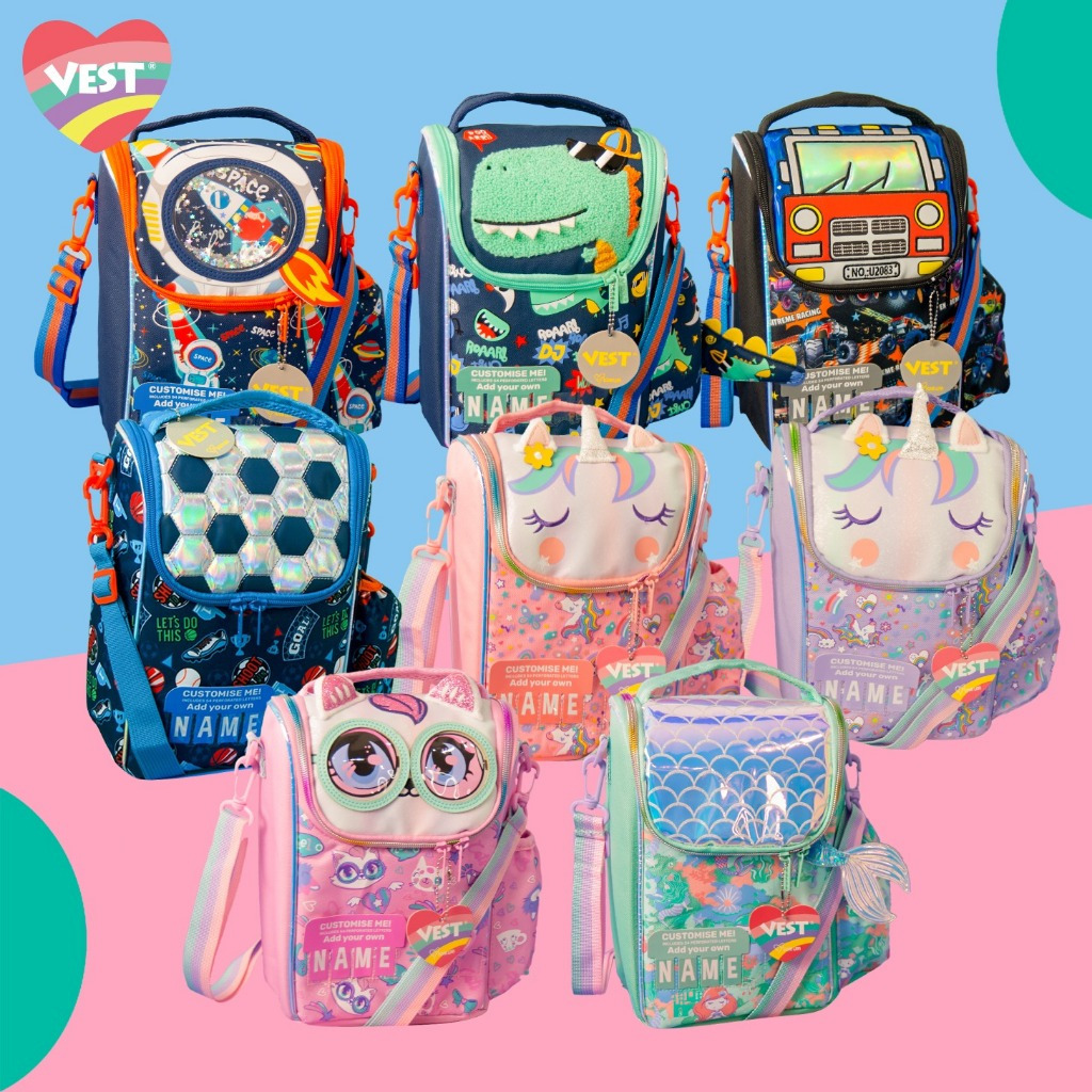 VEST Lunch Bag NAMES U2083 - Tas Bekal Tinggi Anak