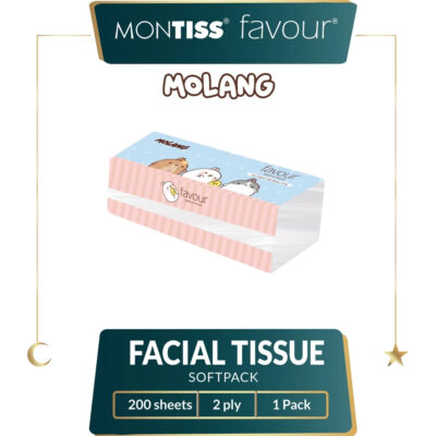 Favour Molang Facial Tissue 200 Sheets 2PLY thumbnail 2
