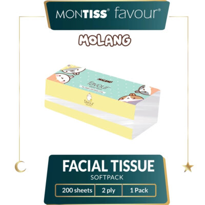 Favour Molang Facial Tissue 200 Sheets 2PLY thumbnail 3