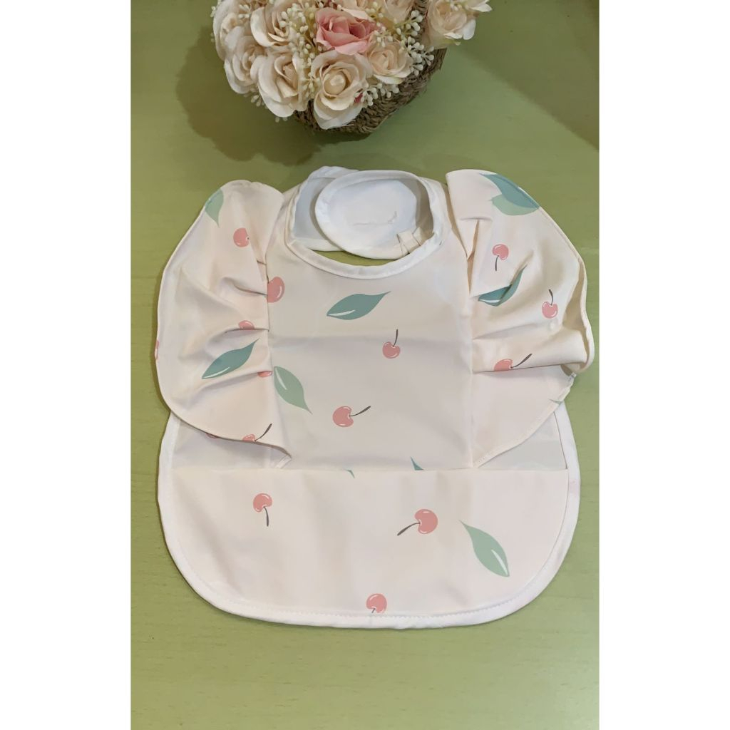 Waterproof Ruffle Bib - Celemek Bayi Slabber Anak Anti Air