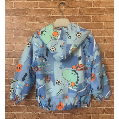 Fergori Jaket Parasut Anak Laki Laki Motif Dino Smile S-XL thumbnail 2