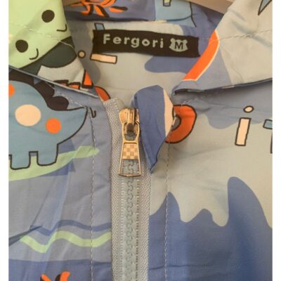 Fergori Jaket Parasut Anak Laki Laki Motif Dino Smile S-XL thumbnail 4