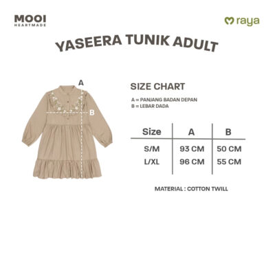 Mooi Yaseera Tunic Dewasa - Tunik Wanita - Atasan Wanita Raya Collection thumbnail 7