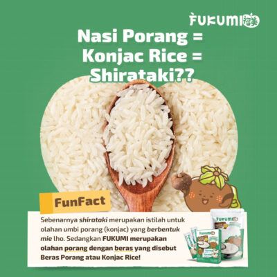 FUKUMI Beras Porang Box Sachet - Shirataki/Konjac Rice - isi 7 Sachet @40g thumbnail 4