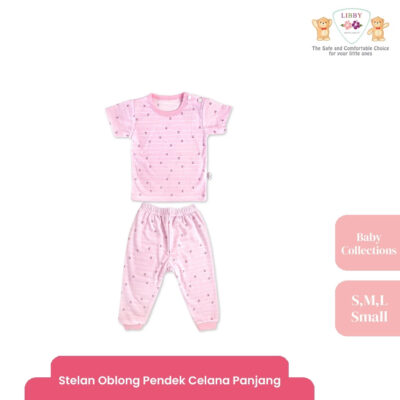 LIBBY Setelan Piyama Pendek Celana Panjang Anak Perempuan Motif Timeless Collections (1 stel) thumbnail 3