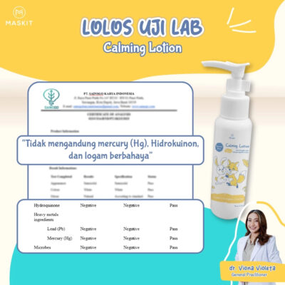 Maskit Calming Lotion Baby & Kids Krim Penghangat dan Pereda Kolik Bayi Anak Relaxing 100ml thumbnail 3