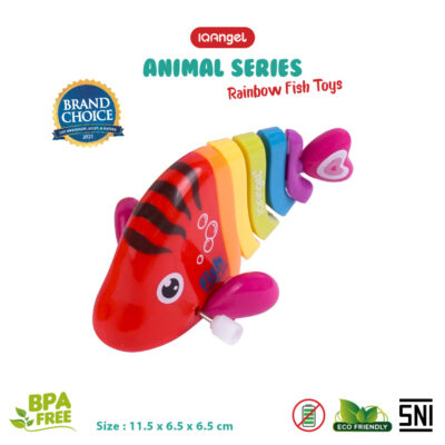 IQ Angel Rainbow Fish Toys / Mainan Edukasi Bayi / Mainan Ikan Bergerak thumbnail 3