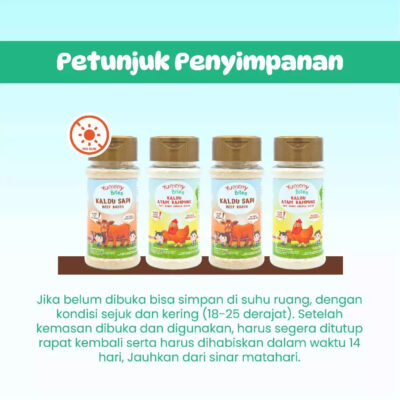 Yummy Bites Kaldu Bumbu MPASI Bayi 75gr - Beef / Chicken Broth for Baby NO MSG thumbnail 6