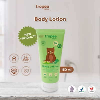 Tropee Bebe Body Lotion 150ml | Melembutkan dan Melembapkan Kulit Bayi dan Anak thumbnail 2