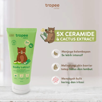 Tropee Bebe Body Lotion 150ml | Melembutkan dan Melembapkan Kulit Bayi dan Anak thumbnail 4