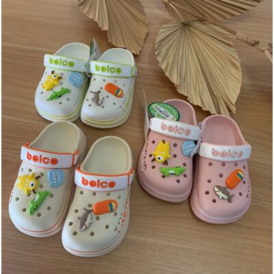 Beice Sandal Anak Laki - Laki / Perempuan Motif Shark 3D Characters