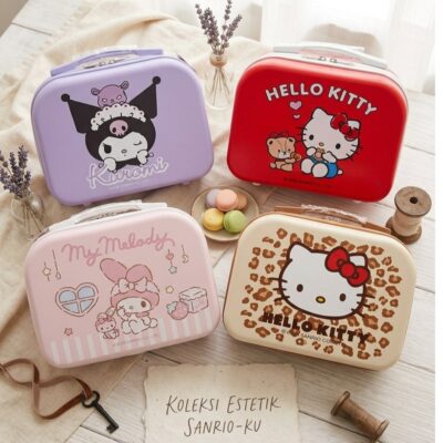 Tas Mini Mini-Koper Sanrio Cute – Hello Kitty, Kuromi, My Melody