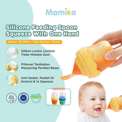 KUB Botol Sendok Makan Mpasi / Squeeze Spoon Feeder Silicone