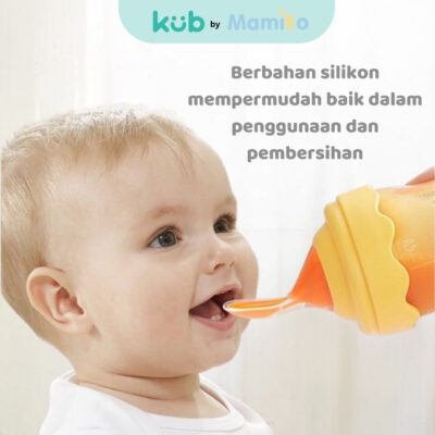 KUB Botol Sendok Makan Mpasi / Squeeze Spoon Feeder Silicone thumbnail 3