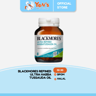 Blackmores Refined Ultra Habbatussauda Oil Isi 30 Kapsul Lunak