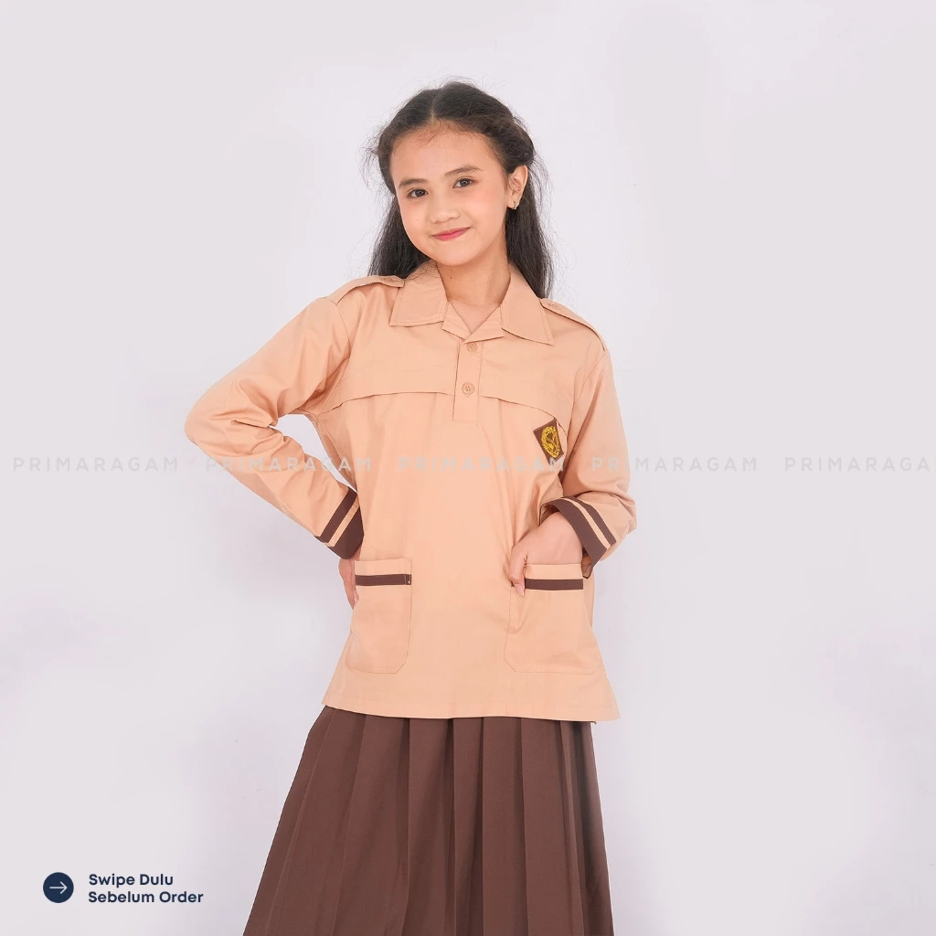 Primaragam Baju Seragam Pramuka Sd Anak Perempuan Panjang Siaga