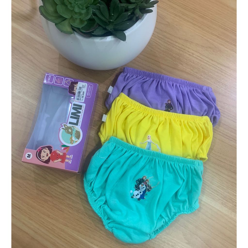 Limi Celana Dalam Anak Perempuan isi 3 - Frozen - Pakaian dalam anak