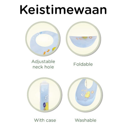 BabySafe - Crumb Catcher Silicone BIB06 | Celemek Bayi Silikon thumbnail 4