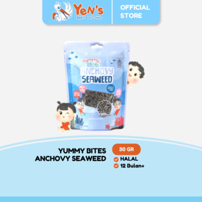 Yummy Bites Anchovy Seaweed 30 GR Snack Sehat Cemilan Anak halal