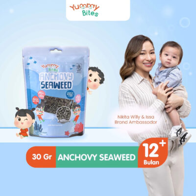 Yummy Bites Anchovy Seaweed 30 GR Snack Sehat Cemilan Anak halal thumbnail 2