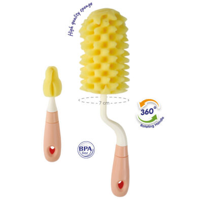 BabySafe BS370 Sponge Bottle & Teat Brush BPA FREE