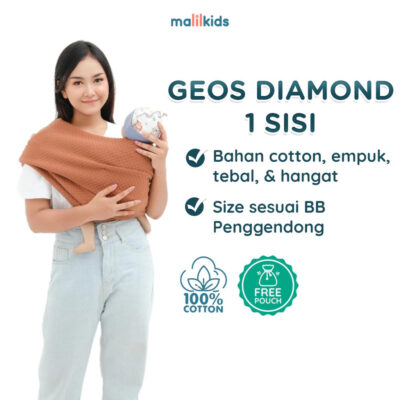 Malilkids Gendongan Bayi Instan Geos Diamond 1 Sisi SML thumbnail 2