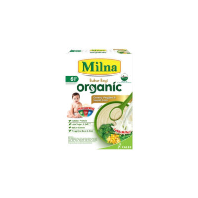 MILNA Bubur Organic 6+ Greeny Veggies & Sweet Corn 120 G thumbnail 3