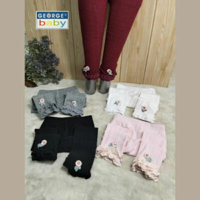 George Baby - Legging Buka Kaki Cylinder Renda bunga