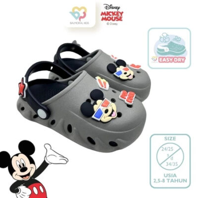Balmoral Kids Easy Dry Clogs Anak Boys Disney Mickey MC-AKT15