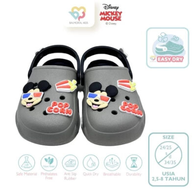 Balmoral Kids Easy Dry Clogs Anak Boys Disney Mickey MC-AKT15 thumbnail 3