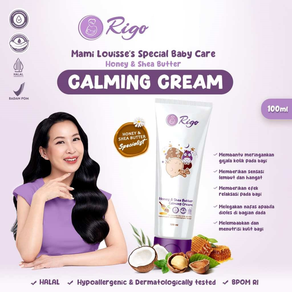 Rigo Honey & Shea Butter Calming Cream Baby 100ML - BPOM