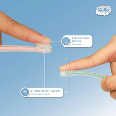 Kuru Baby 2in1 Oral Care - Sikat Pembersih Mulut Gigi Lidah Bayi thumbnail 2
